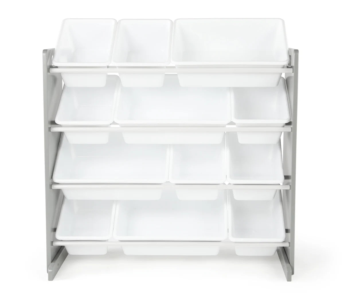 Inspire Grijs/Wit 12-Bin Speelgoedorganizer