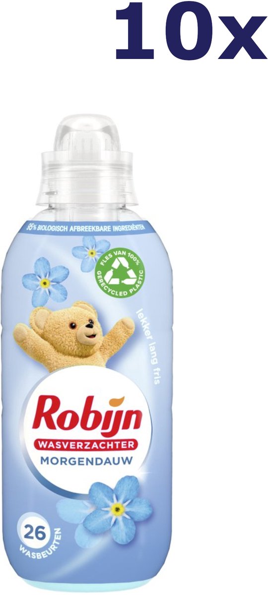 Robijn Wasverzachter Morgendauw - 10x604 ml - Voordeelverpakking