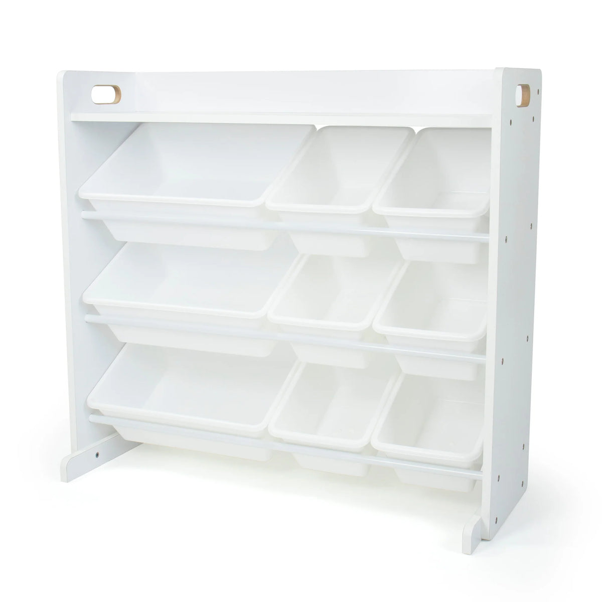 Cambridge Wit Speelgoedorganizer met Plank en 9 Opbergbakken