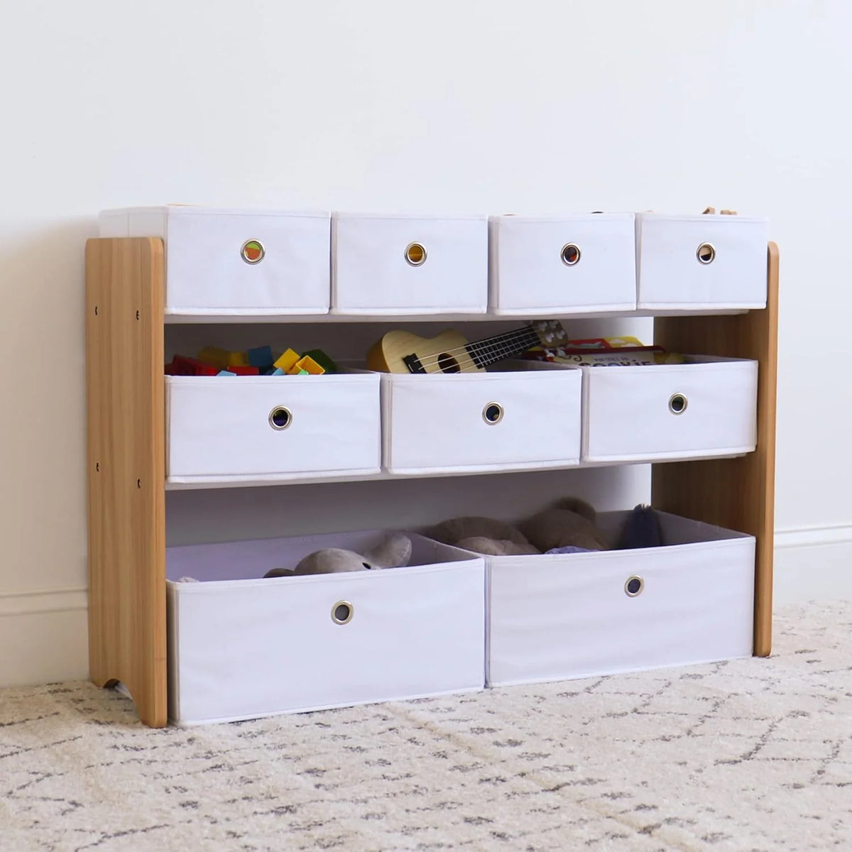 Journey Kinderspeelgoed Organizer 9 Vouwbare Stofbakken