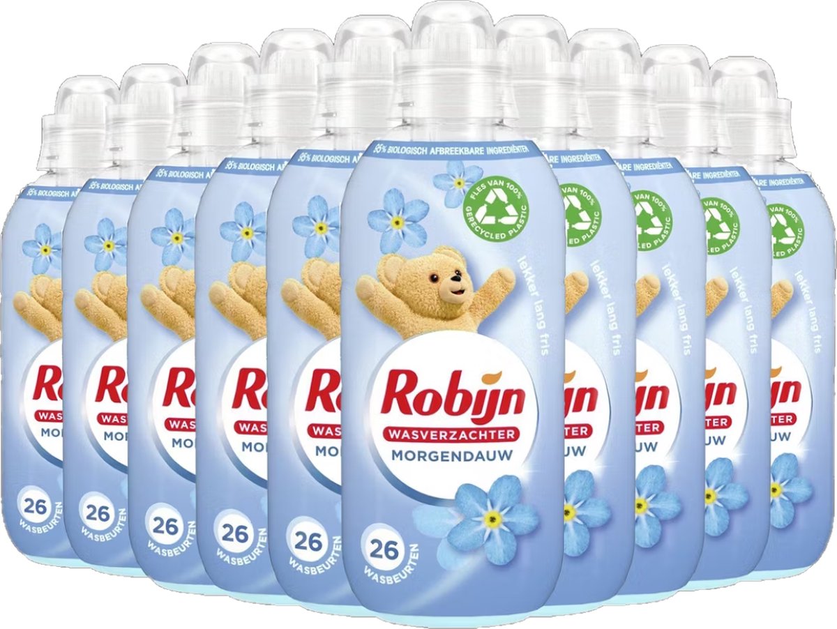 Robijn Wasverzachter Morgendauw - 10x604 ml - Voordeelverpakking