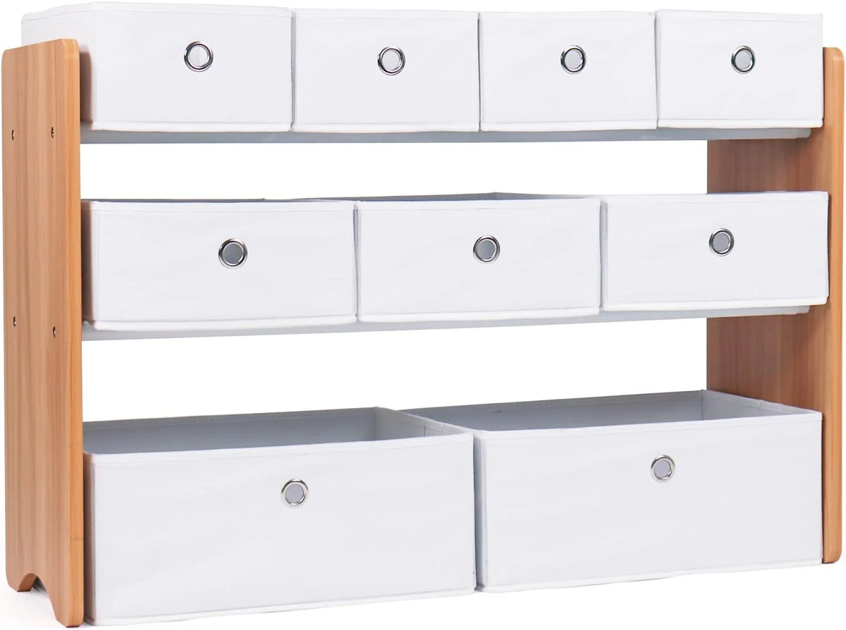 Journey Kinderspeelgoed Organizer 9 Vouwbare Stofbakken