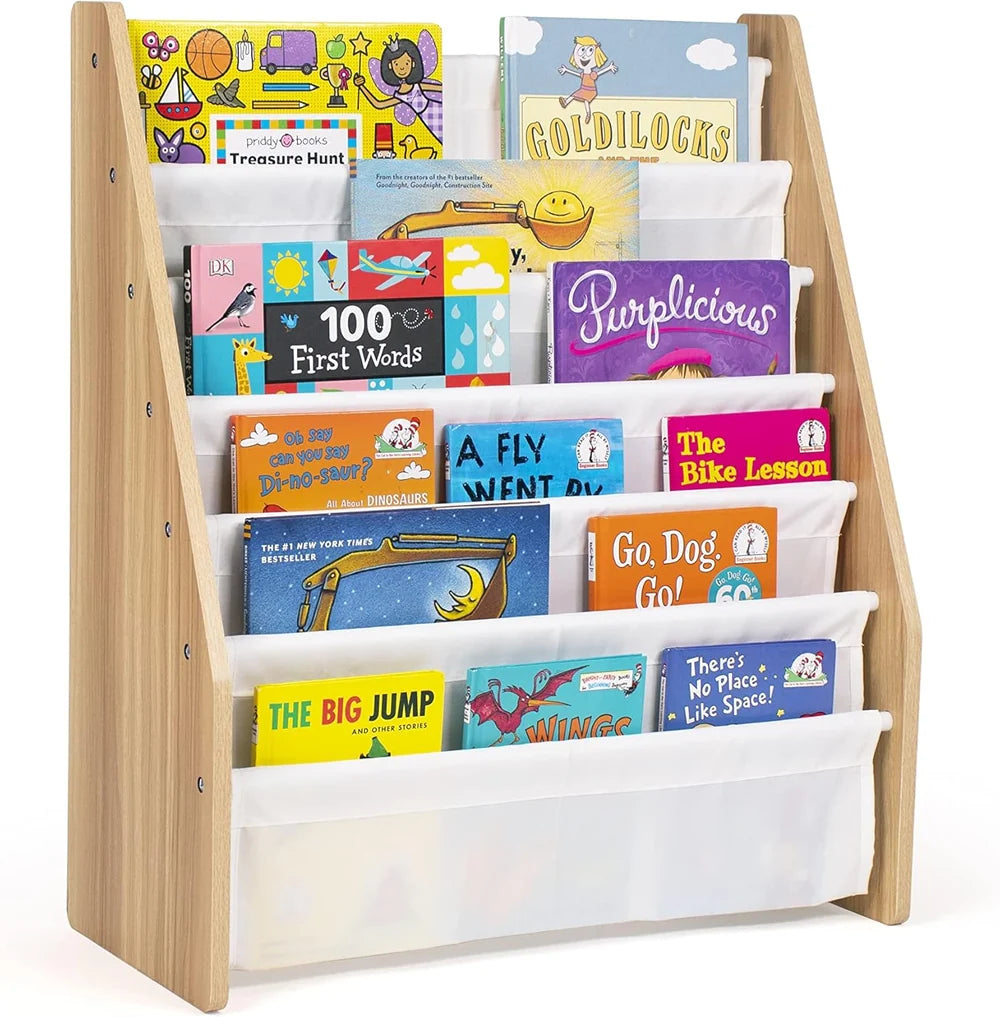 Journey Super Size 6 Etages Kinderboekenrek Wit/Naturel