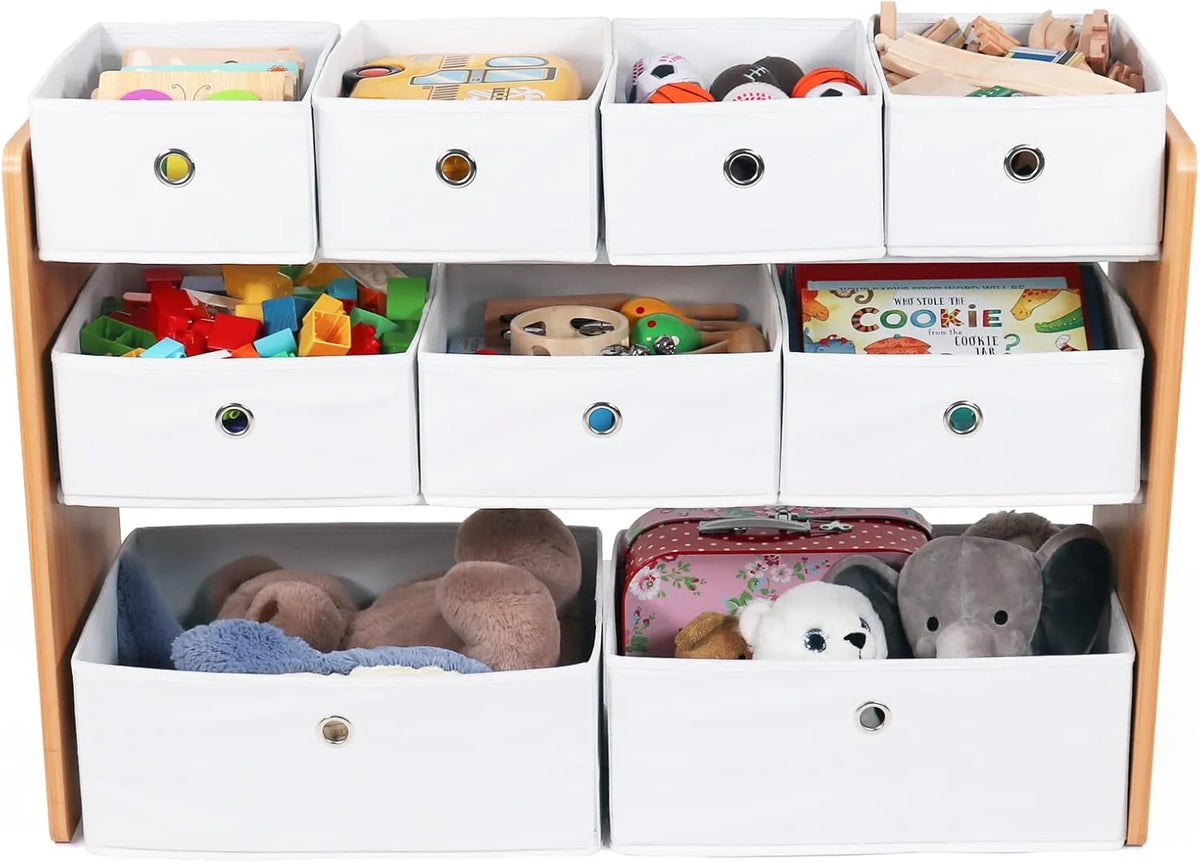 Journey Kinderspeelgoed Organizer 9 Vouwbare Stofbakken