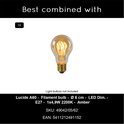 Lucide HANNELORE - Hanglamp - Ø 40 cm - 1xE27 - Zwart