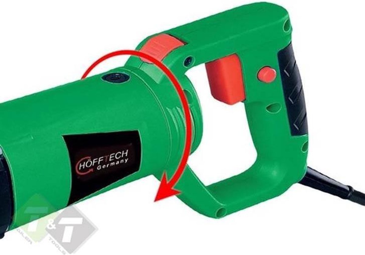 Hofftech Reciprozaag - 710Watt - 115mm - Draaibaar handvat