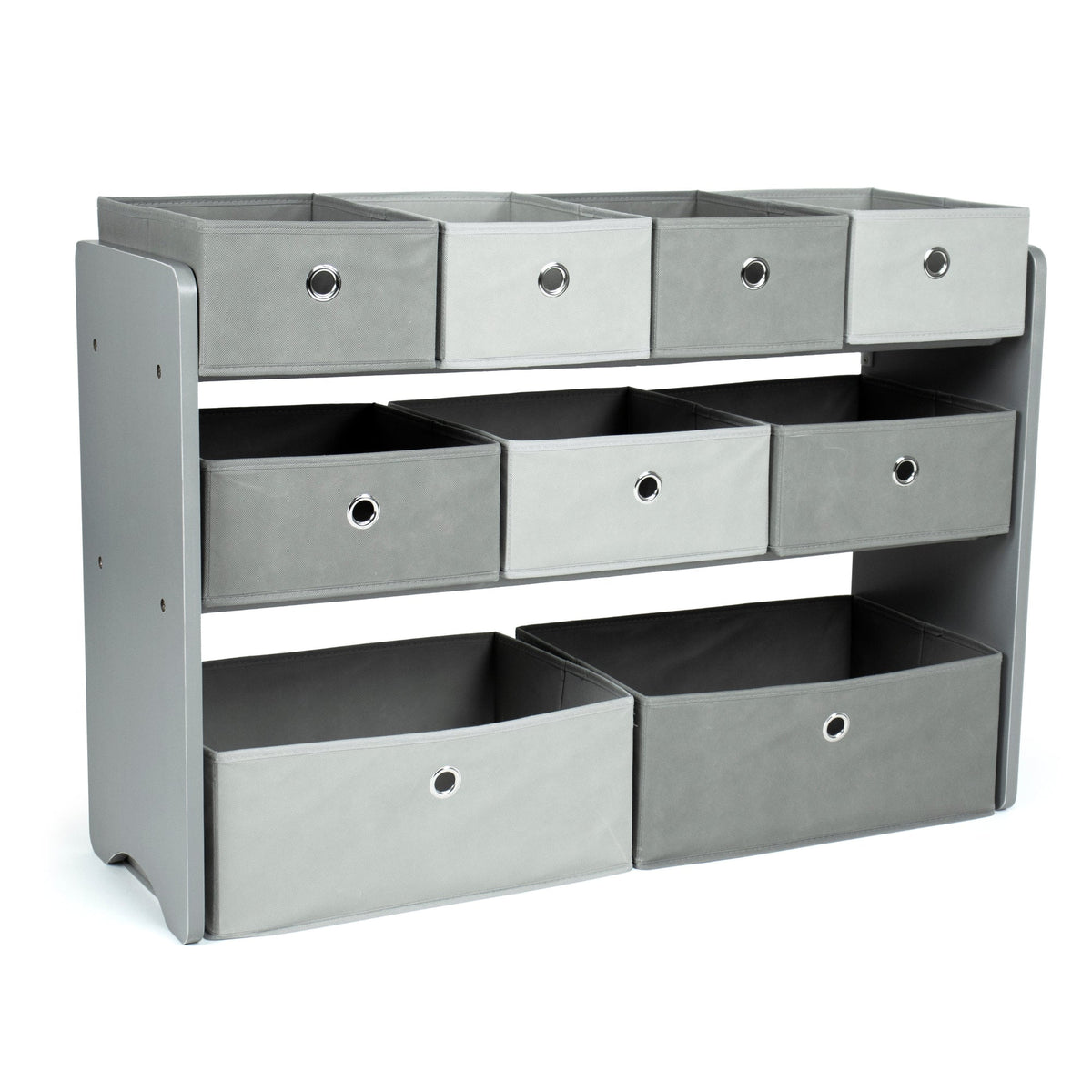 Camden Stof Multi Bin Speelgoed Organizer met 9 Opbergbakken