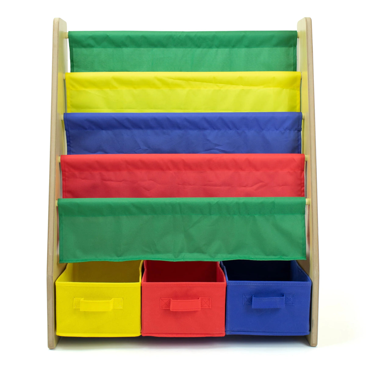 Primary Kinderboekenkast 4 Etages met Stofbakken