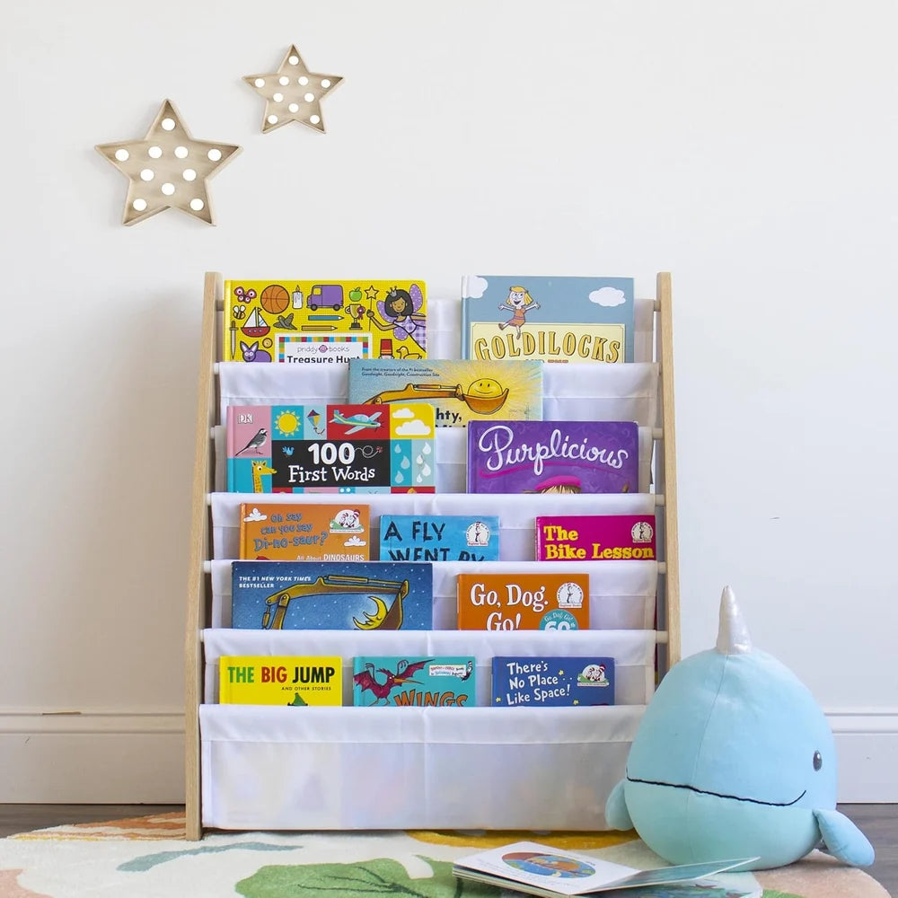 Journey Super Size 6 Etages Kinderboekenrek Wit/Naturel