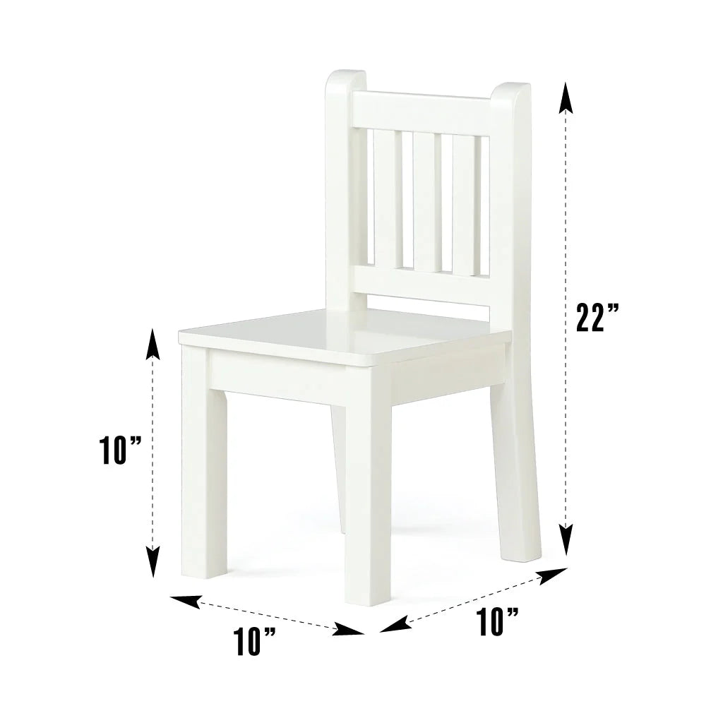 Journey Boekenrek Tafel + 2 Stoelen met Boekenopslag Naturel/Wit
