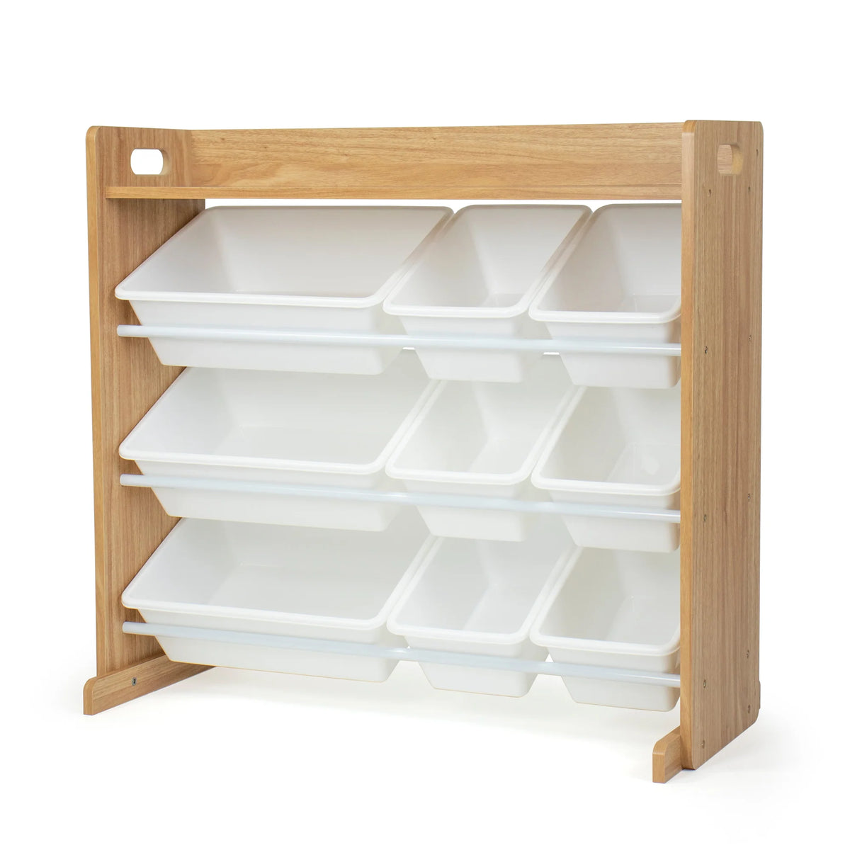 Journey Naturel Speelgoedorganizer met Plank en 9 Opbergbakken
