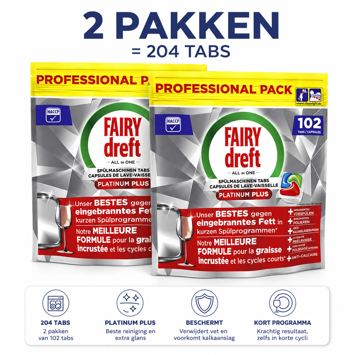 Fair Dreft Platinum Plus All in One 204 capsules