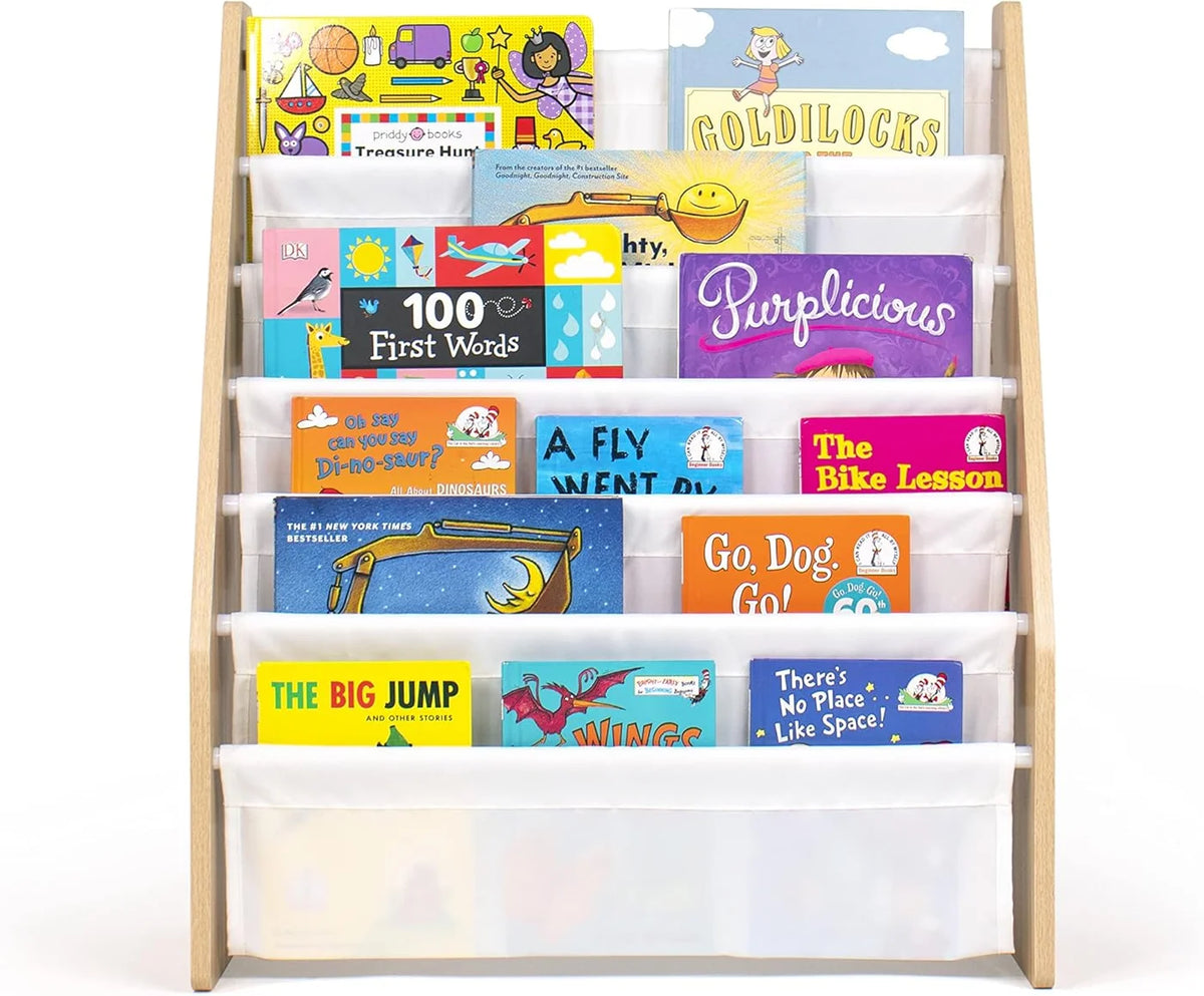 Journey Super Size 6 Etages Kinderboekenrek Wit/Naturel
