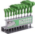 Hofftech T-greep inbussleutelset - Ergonomisch - 2-10 mm - Inclusief opbergrek - 10 stuks