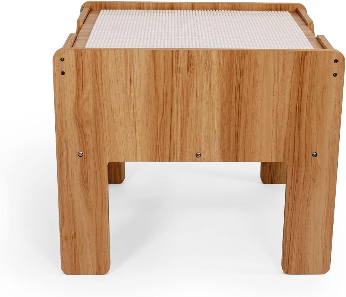 Journey Kinder Houten Bouwtafel met 4 Bakken Wit/Naturel