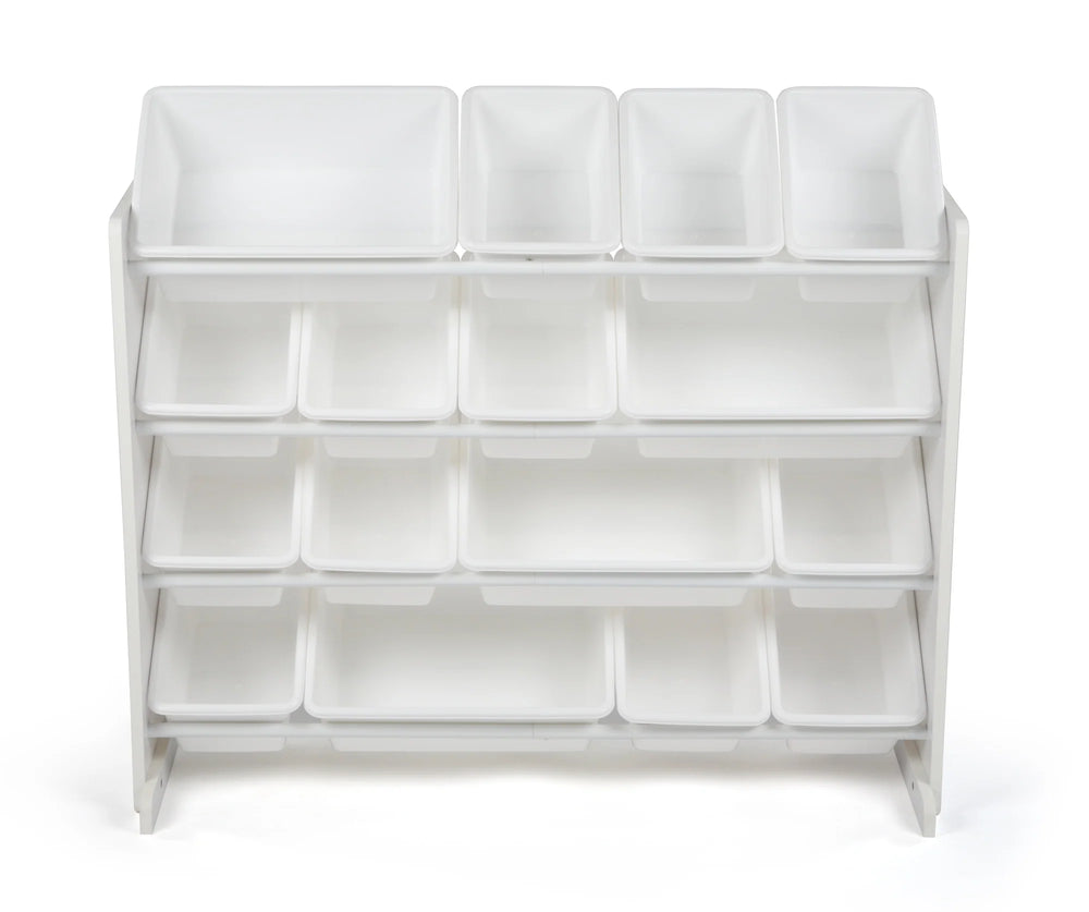Elements Supersized XL Grijs/Blauw 16-Bin Speelgoedorganizer